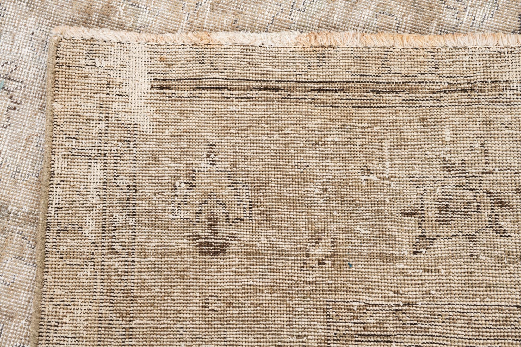 9' 4 x 12' 1 Hand Knotted Ultra Vintage Persian Wool Rug
