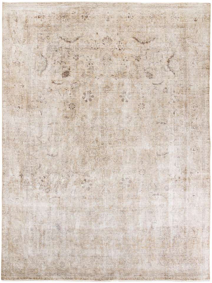 9' 4 x 12' 1 Hand Knotted Ultra Vintage Persian Wool Rug