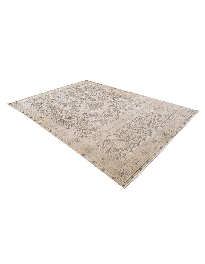 7' 8 x 11' 2 Hand Knotted Ultra Vintage Persian Wool Rug