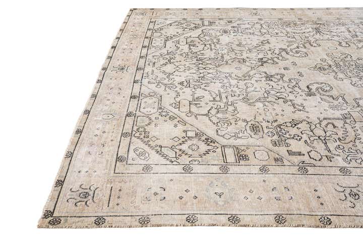 7' 8 x 11' 2 Hand Knotted Ultra Vintage Persian Wool Rug