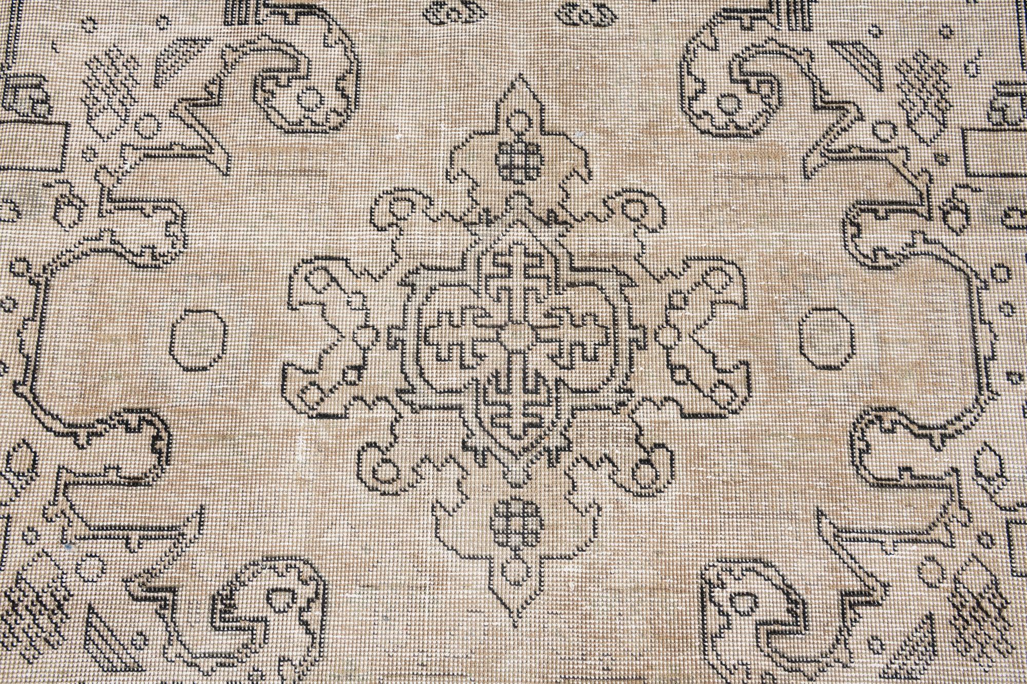 7' 8 x 11' 2 Hand Knotted Ultra Vintage Persian Wool Rug