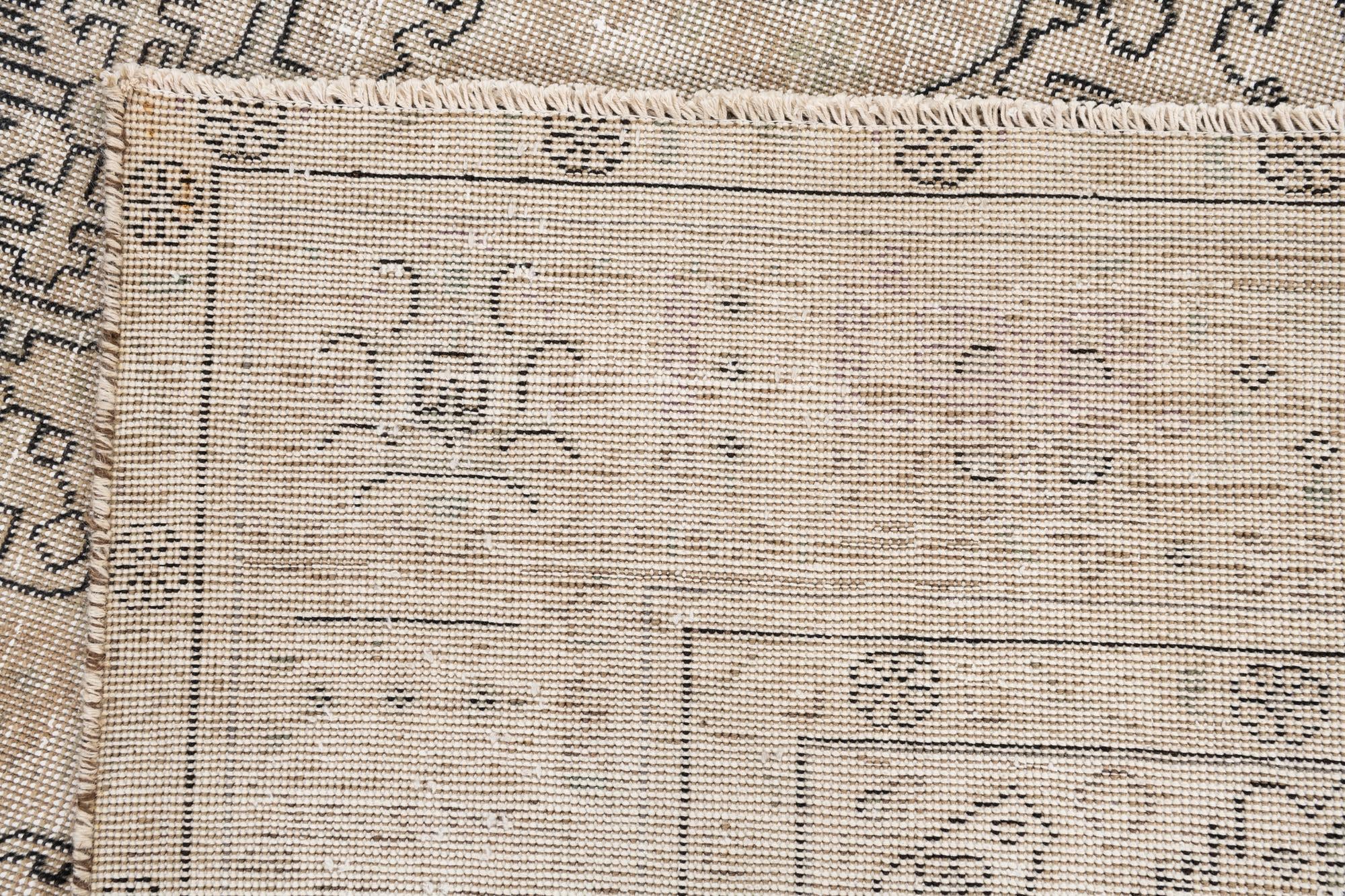 7' 8 x 11' 2 Hand Knotted Ultra Vintage Persian Wool Rug
