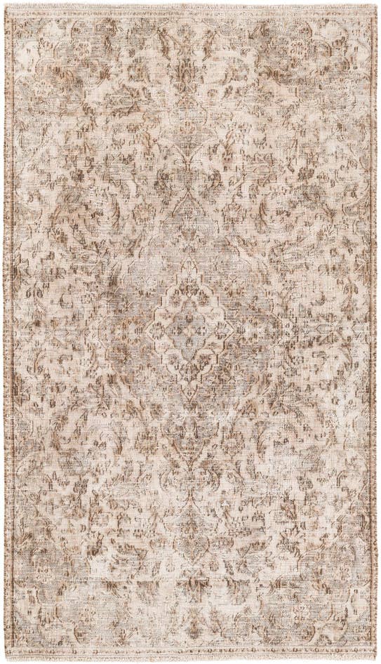 Detail image of 4' x 7' 1 Hand Knotted Ultra Vintage Persian Wool Rug