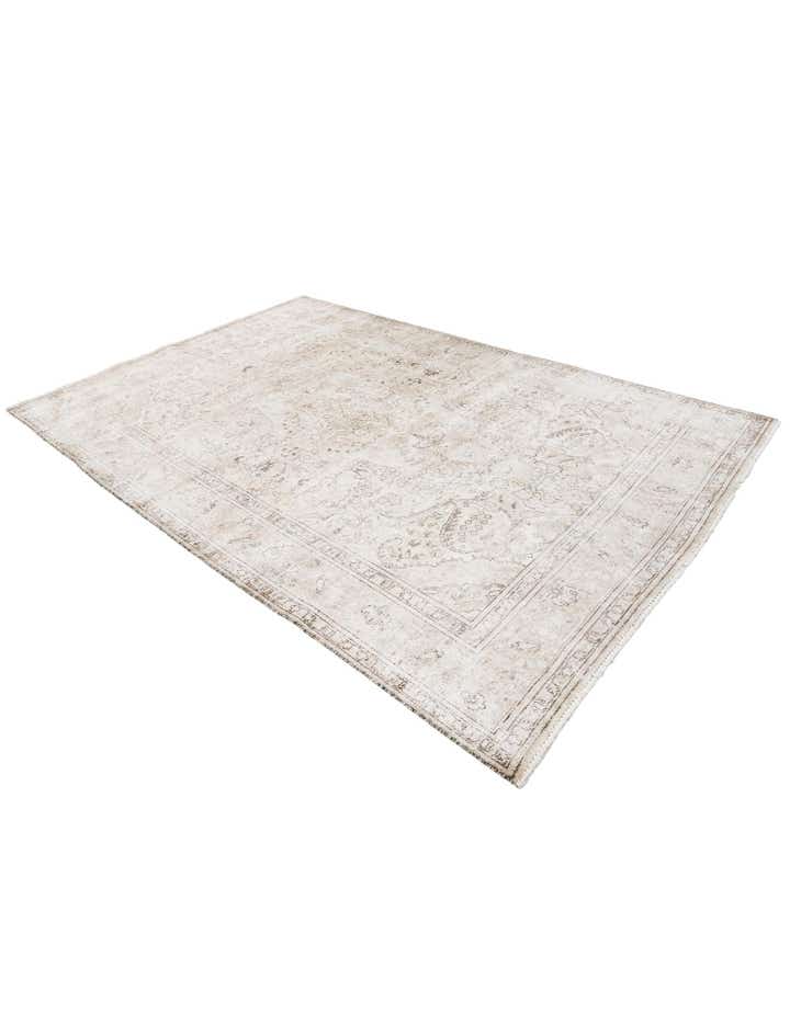 6' 4 x 9' 7 Hand Knotted Ultra Vintage Persian Wool Rug