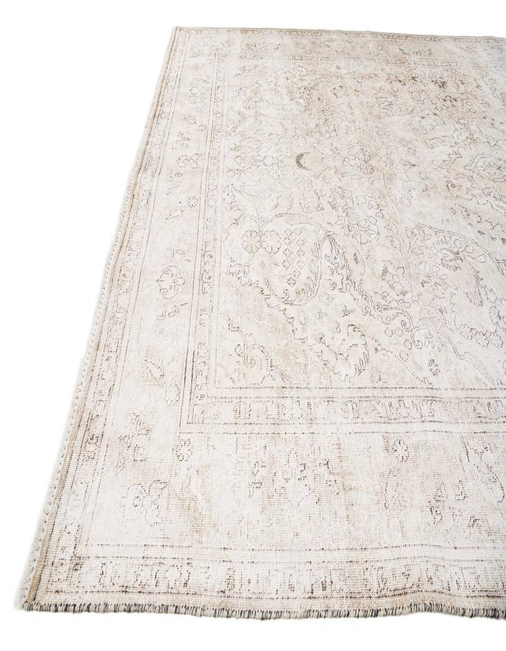 Detail image of 6' 4 x 9' 7  Hand Knotted Ultra Vintage Persian Wool Rug