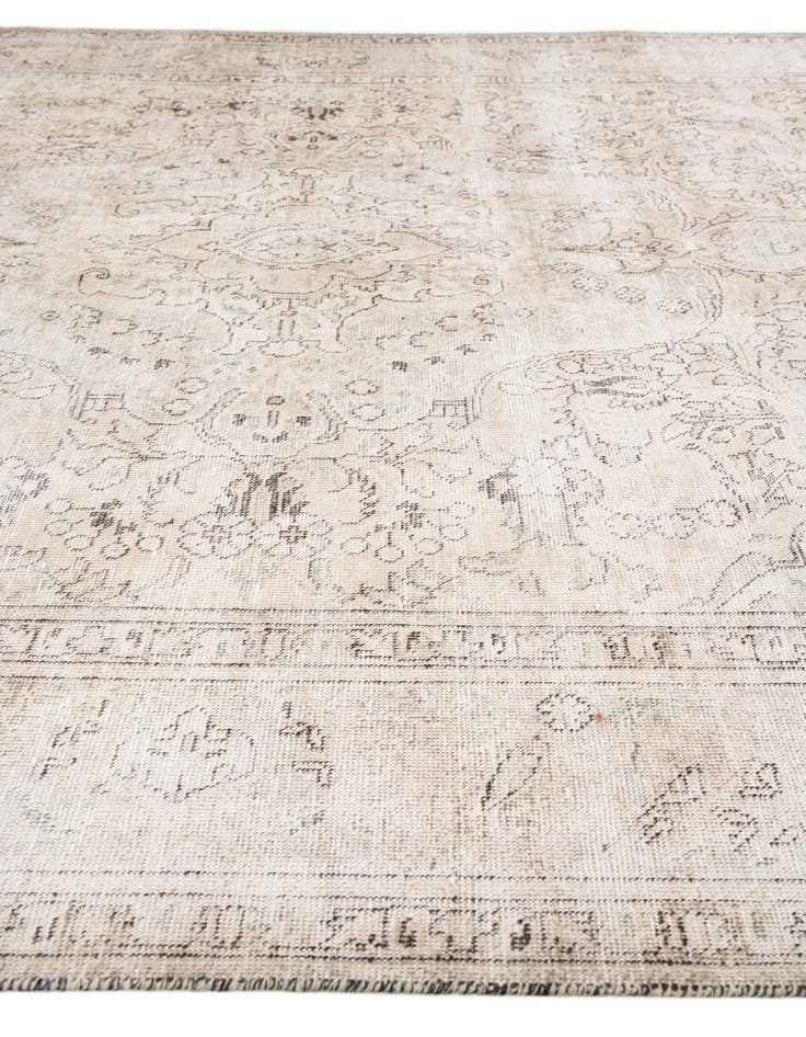 Detail image of 6' 4 x 9' 7  Hand Knotted Ultra Vintage Persian Wool Rug