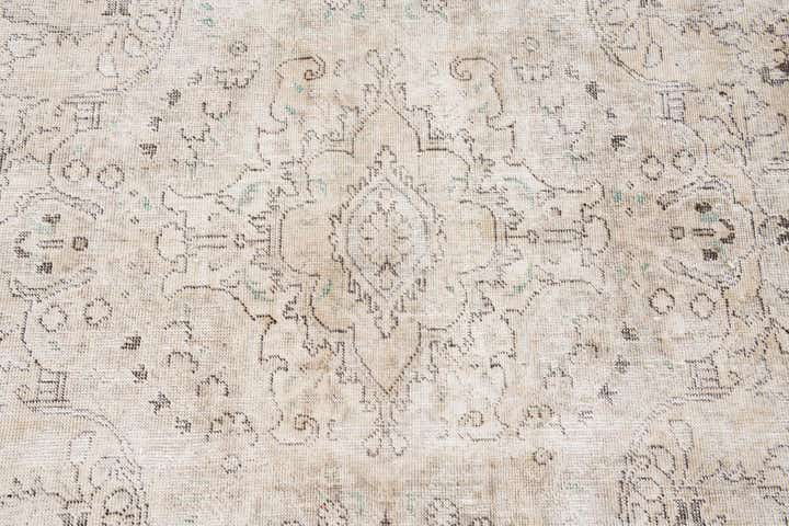 6' 4 x 9' 7 Hand Knotted Ultra Vintage Persian Wool Rug