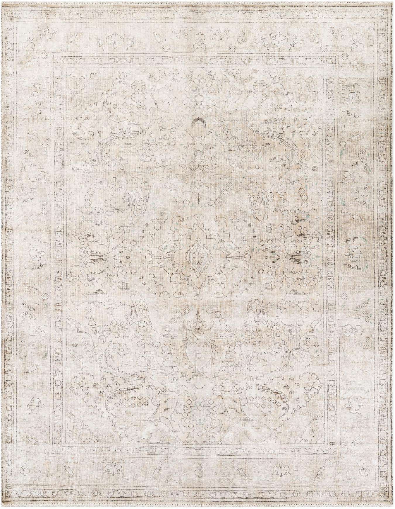 Primary image 6' 4 x 9' 7  Hand Knotted Ultra Vintage Persian Wool Rug