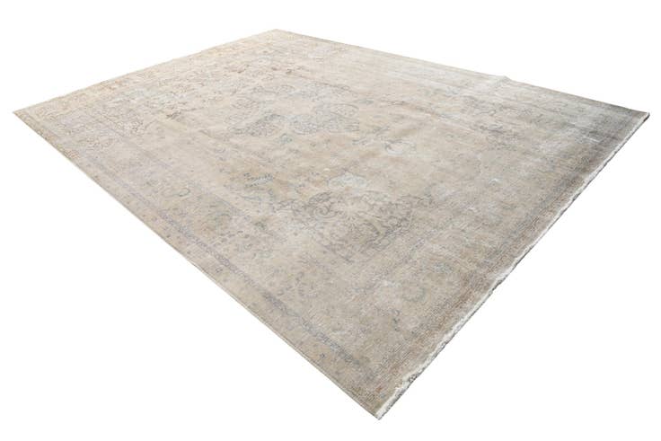 Detail image of 9' 3 x 13' Hand Knotted Ultra Vintage Persian Wool Rug