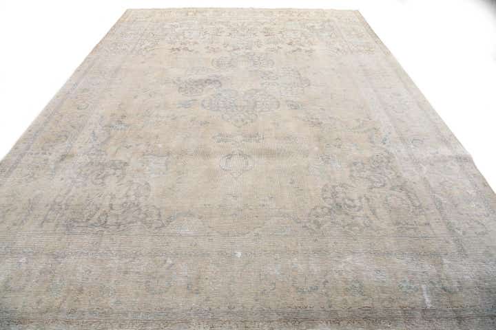 9' 3 x 13' Hand Knotted Ultra Vintage Persian Wool Rug