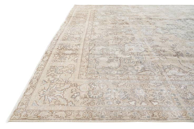 Detail image of 9' 3 x 13' Hand Knotted Ultra Vintage Persian Wool Rug