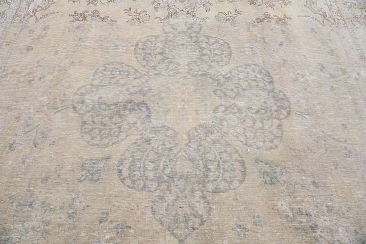 9' 3 x 13' Hand Knotted Ultra Vintage Persian Wool Rug