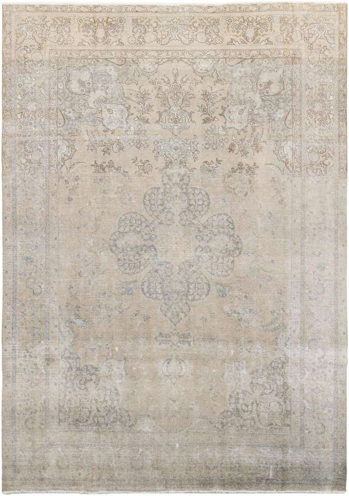 9' 3 x 13' Hand Knotted Ultra Vintage Persian Wool Rug