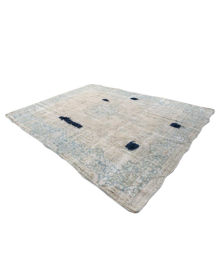 Detail image of 9' 2 x 12' 1 Hand Knotted Ultra Vintage Persian Wool Rug