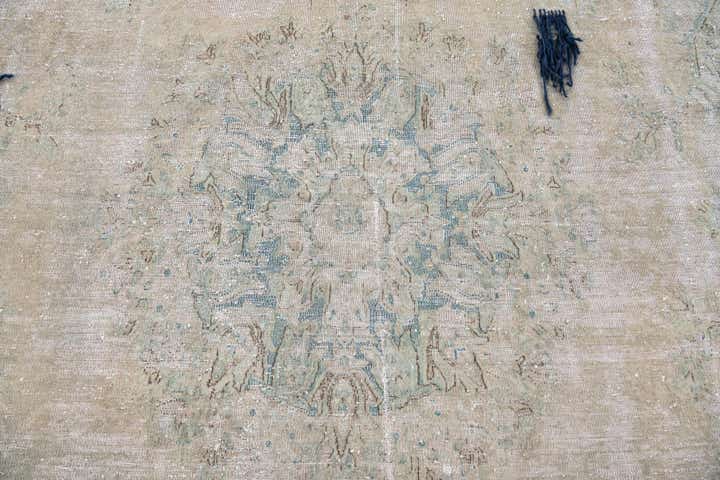9' 2 x 12' 1 Hand Knotted Ultra Vintage Persian Wool Rug
