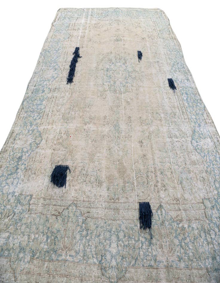 Detail image of 9' 2 x 12' 1  Hand Knotted Ultra Vintage Persian Wool Rug