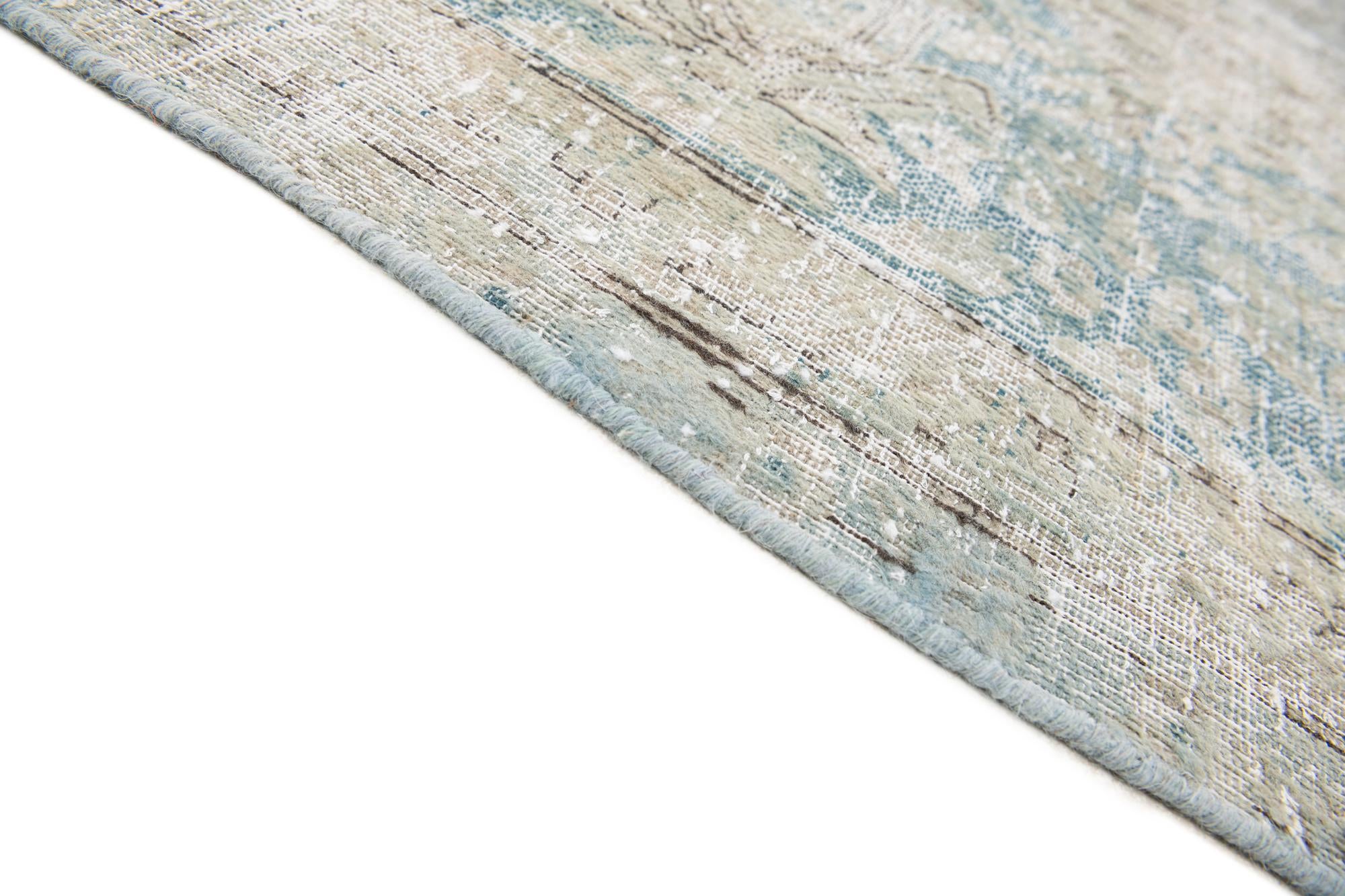 9' 2 x 12' 1 Hand Knotted Ultra Vintage Persian Wool Rug