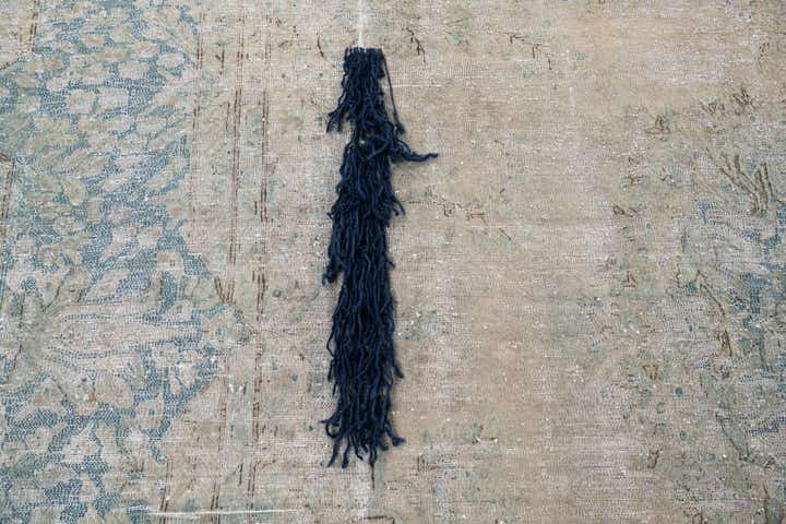 9' 2 x 12' 1 Hand Knotted Ultra Vintage Persian Wool Rug