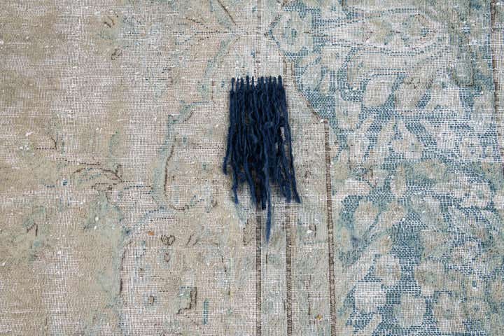 9' 2 x 12' 1 Hand Knotted Ultra Vintage Persian Wool Rug