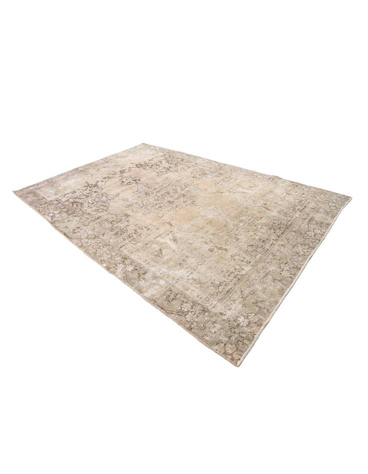 Detail image of 6' 6 x 9' 6 Hand Knotted Ultra Vintage Persian Wool Rug