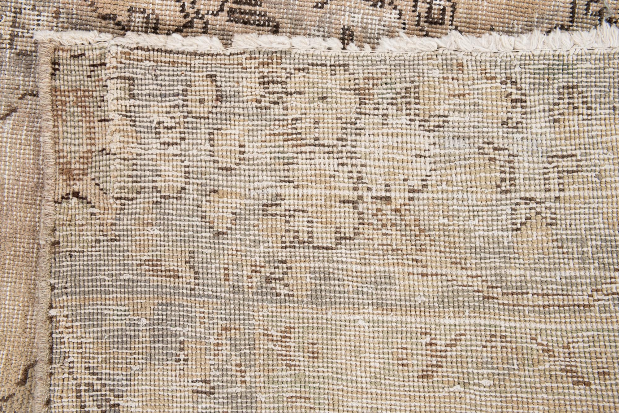 6' 6 x 9' 6 Hand Knotted Ultra Vintage Persian Wool Rug