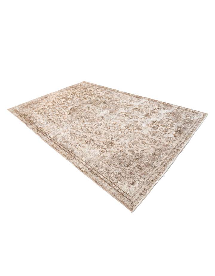 6' 7 x 9' 9 Hand Knotted Ultra Vintage Persian Wool Rug