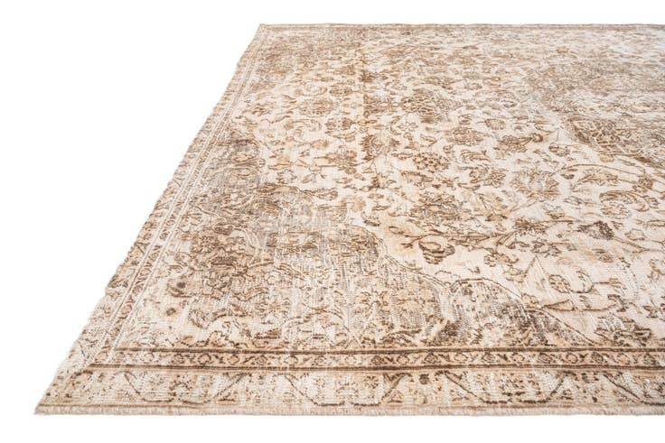 Detail image of 6' 7 x 9' 9 Hand Knotted Ultra Vintage Persian Wool Rug
