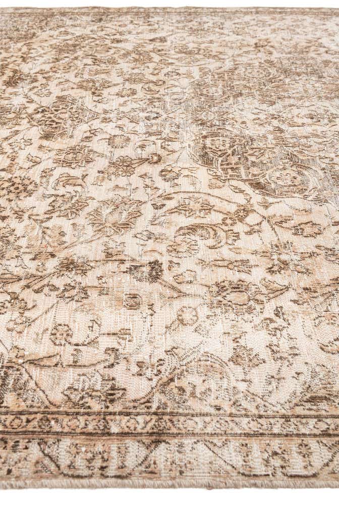 6' 7 x 9' 9 Hand Knotted Ultra Vintage Persian Wool Rug