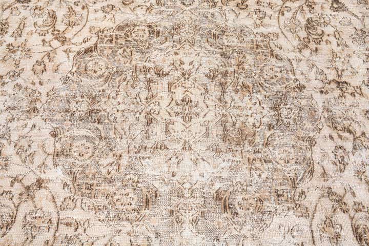 6' 7 x 9' 9 Hand Knotted Ultra Vintage Persian Wool Rug