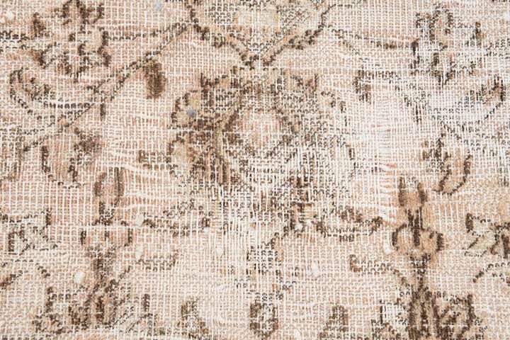 6' 7 x 9' 9 Hand Knotted Ultra Vintage Persian Wool Rug