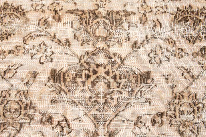 6' 7 x 9' 9 Hand Knotted Ultra Vintage Persian Wool Rug