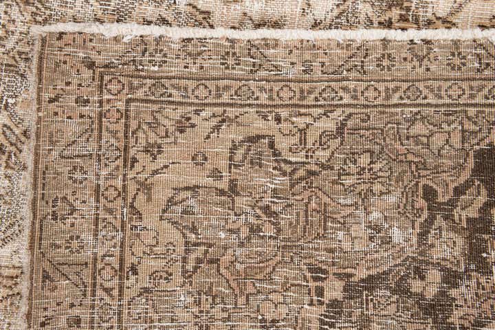 6' 7 x 9' 9 Hand Knotted Ultra Vintage Persian Wool Rug