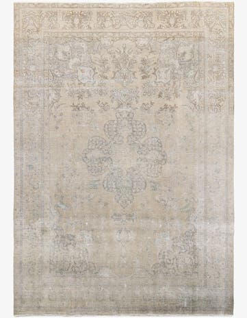 9' 3 x 13' Hand Knotted Ultra Vintage Persian Wool Rug