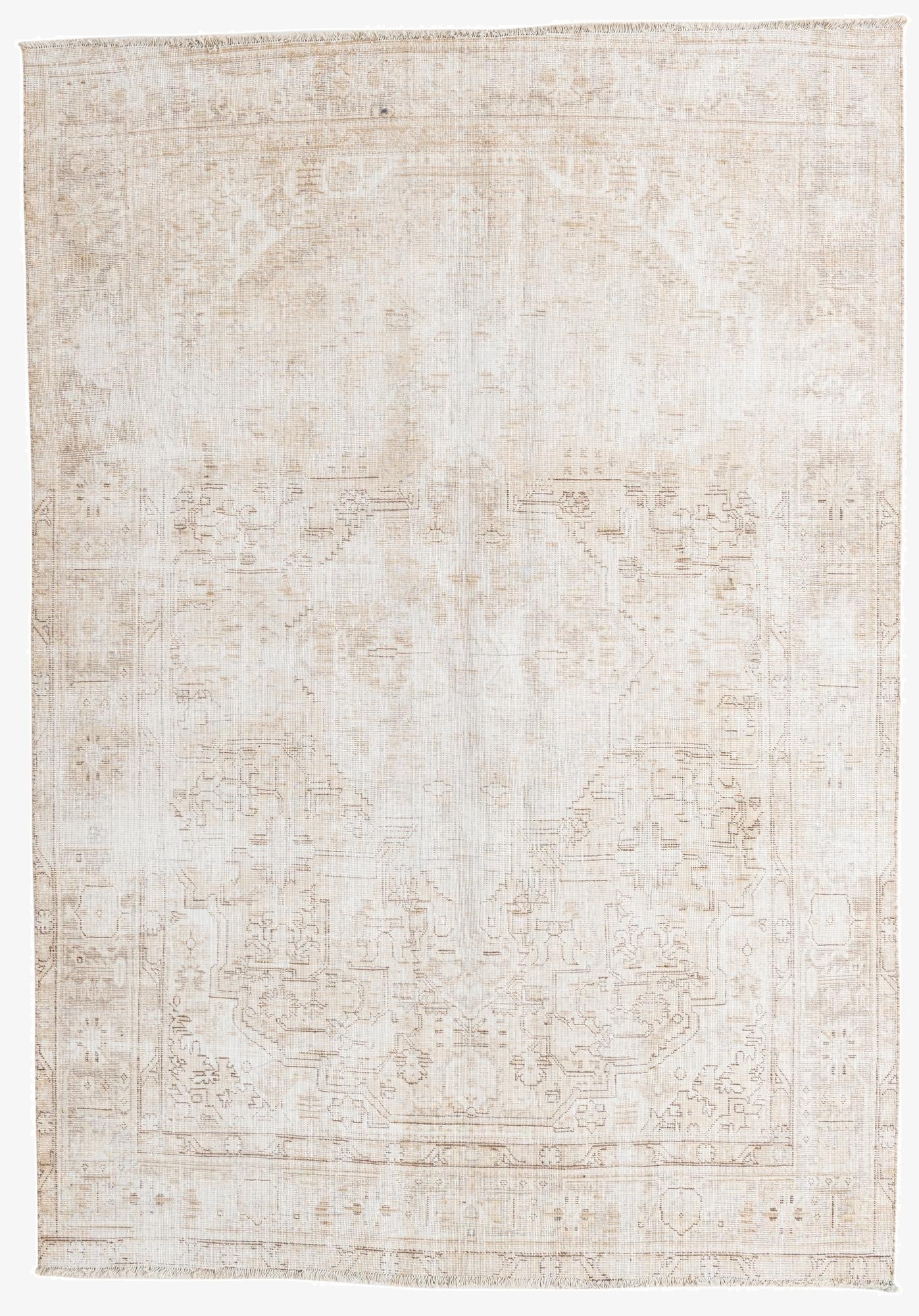 6' 4 x 9' 2  Hand Knotted Ultra Vintage Persian Wool Rug