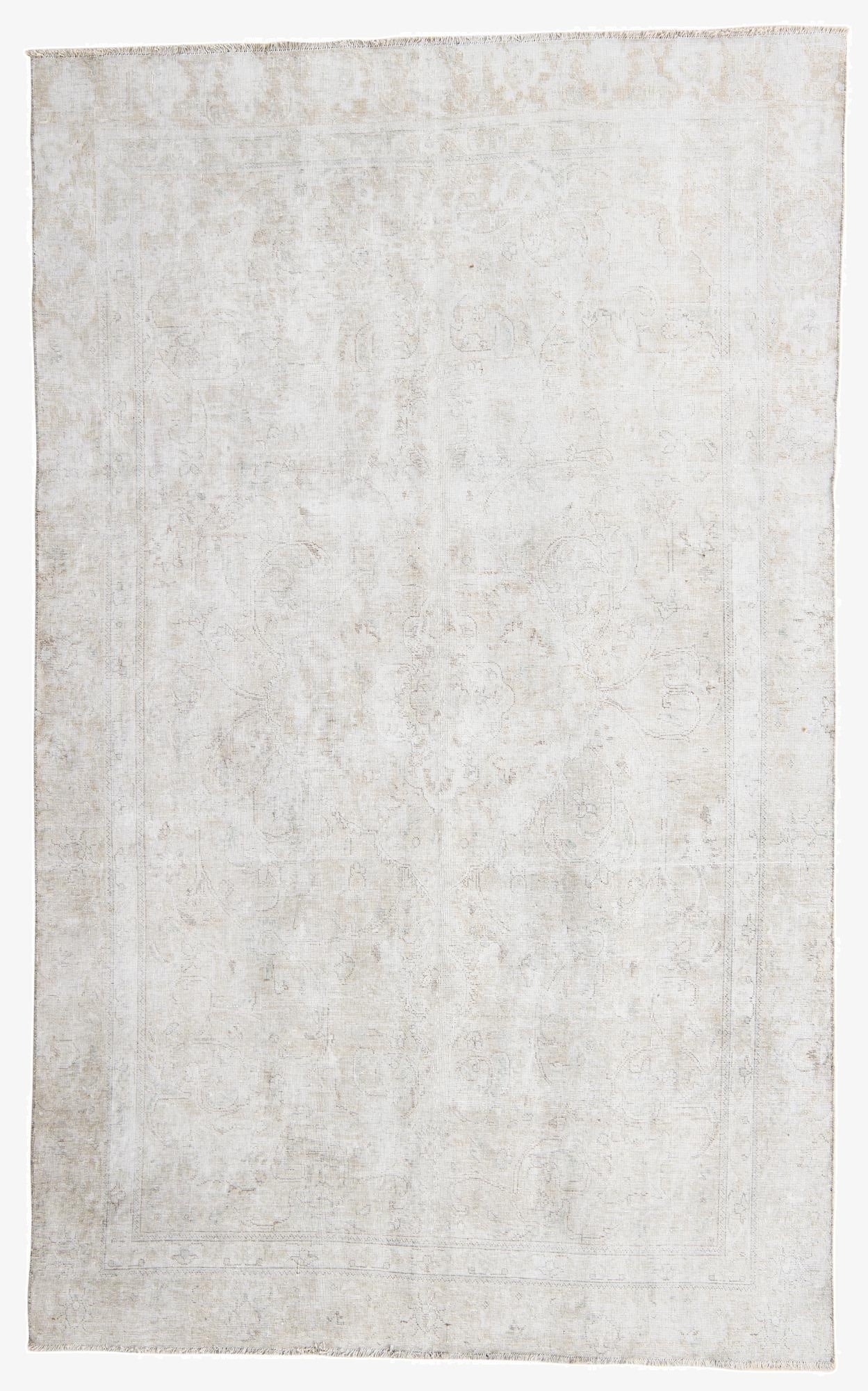 6' 1 x 9' 10  Hand Knotted Ultra Vintage Persian Wool Rug