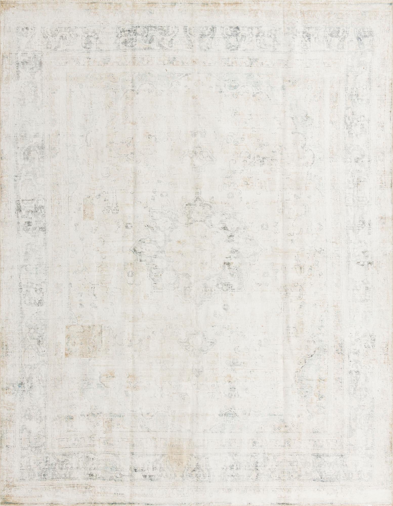 9' 8 x 12' 8  Hand Knotted Ultra Vintage Persian Wool Rug