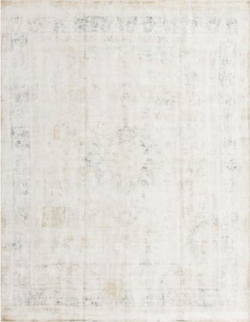 9' 8 x 12' 8 Hand Knotted Ultra Vintage Persian Wool Rug