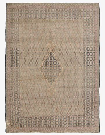 6' 10 x 9' 2 Hand Knotted Ultra Vintage Persian Wool Rug