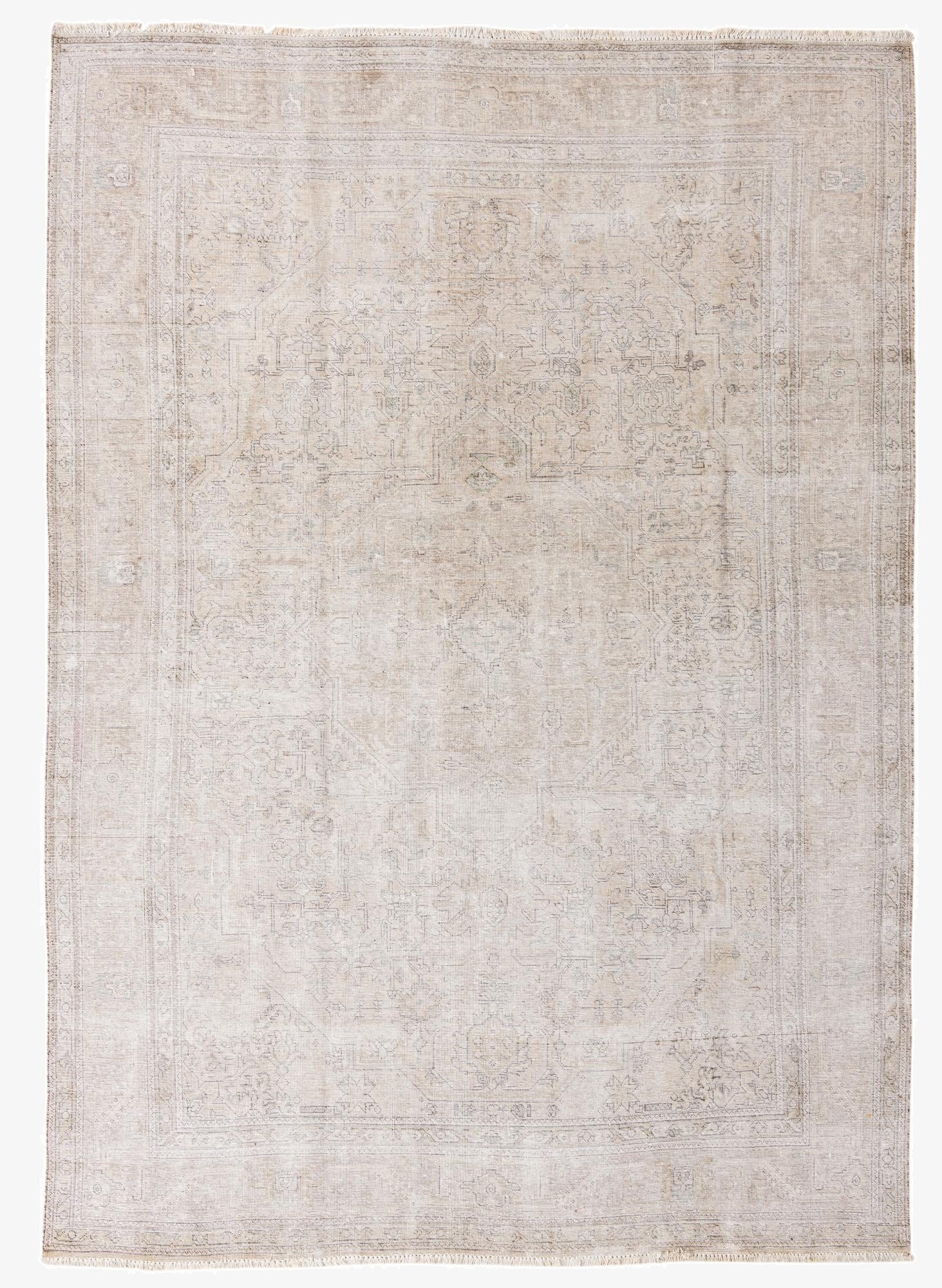 8' x 11' 5  Hand Knotted Ultra Vintage Persian Wool Rug