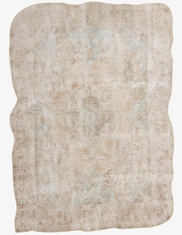 6' 7 x 9' 2 Hand Knotted Ultra Vintage Persian Wool Rug