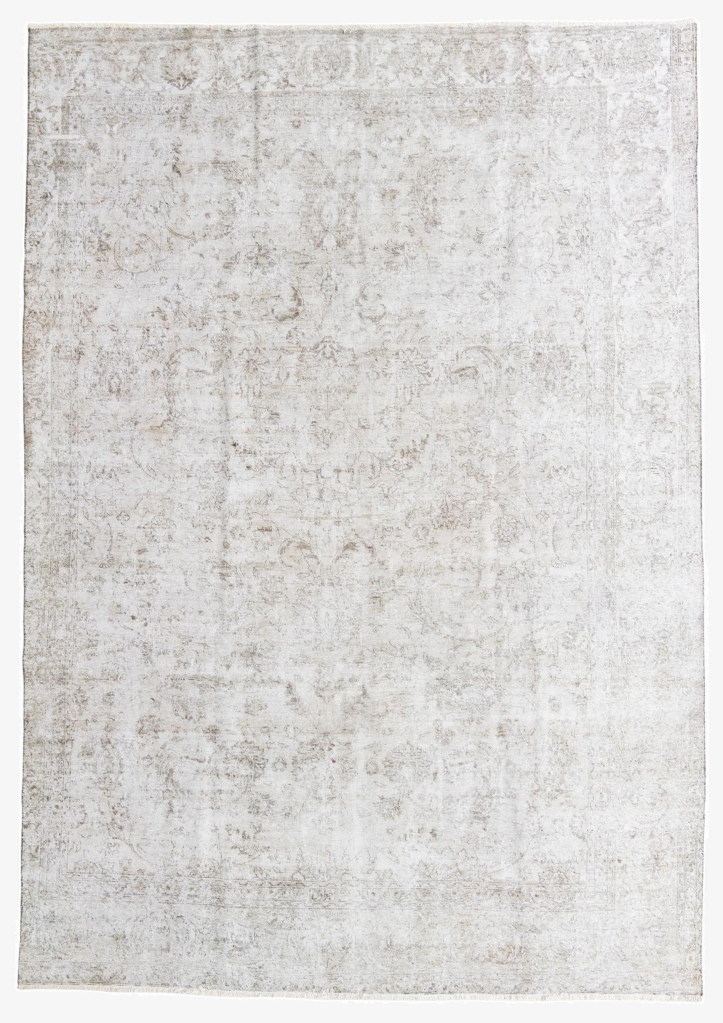 8' 7 x 12' 3  Hand Knotted Ultra Vintage Persian Wool Rug