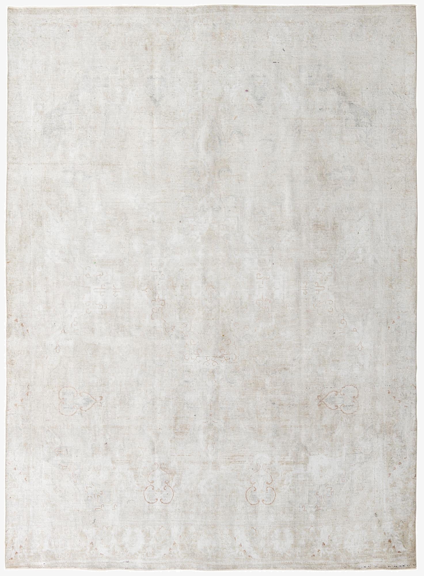 9' x 12' 4  Hand Knotted Ultra Vintage Persian Wool Rug