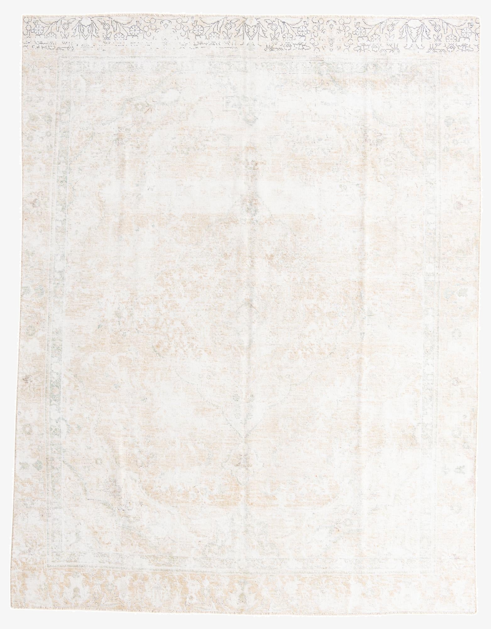 9' x 11' 7  Hand Knotted Ultra Vintage Persian Wool Rug