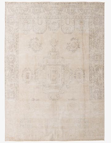 9' 4 x 12' 10 Hand Knotted Ultra Vintage Persian Wool Rug