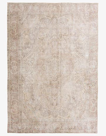 8' 10 x 12' 7 Hand Knotted Ultra Vintage Persian Wool Rug