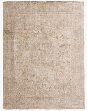 9' 5 x 12' 6 Hand Knotted Ultra Vintage Persian Wool Rug