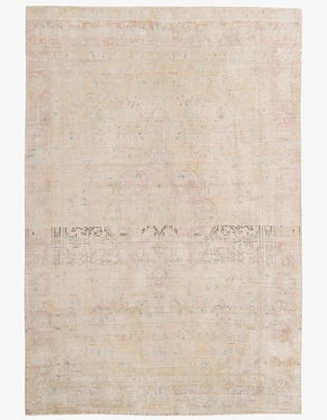 6' 4 x 9' 4 Hand Knotted Ultra Vintage Persian Wool Rug