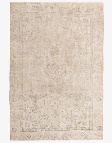 6' x 8' 8 Hand Knotted Ultra Vintage Persian Wool Rug