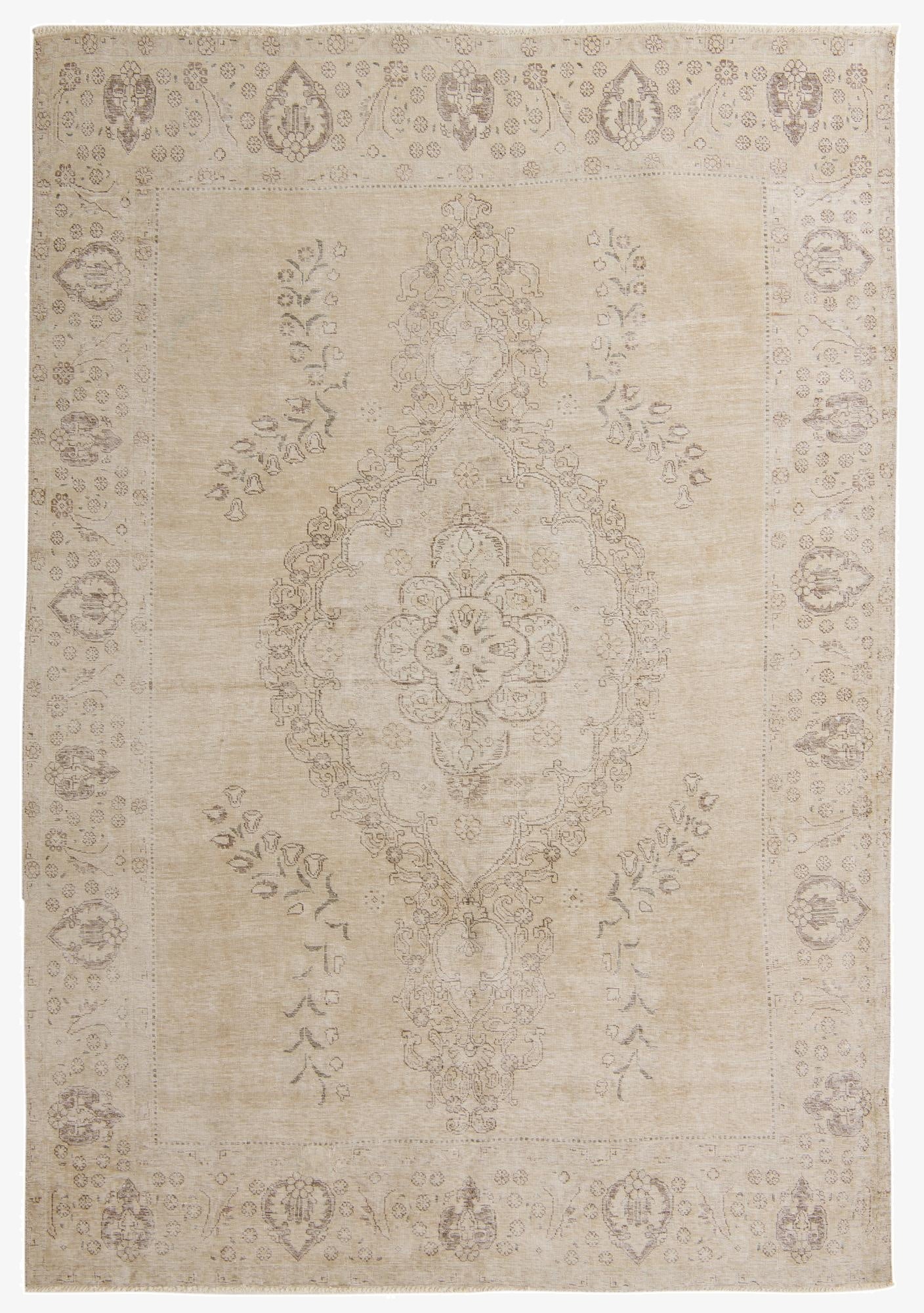 7' 10 x 11' 3  Hand Knotted Ultra Vintage Persian Wool Rug