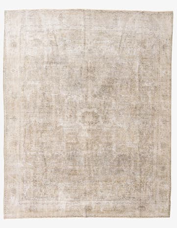 9' 5 x 11' 7 Hand Knotted Ultra Vintage Persian Wool Rug